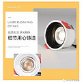 High display depth anti glare wall washing spotlight